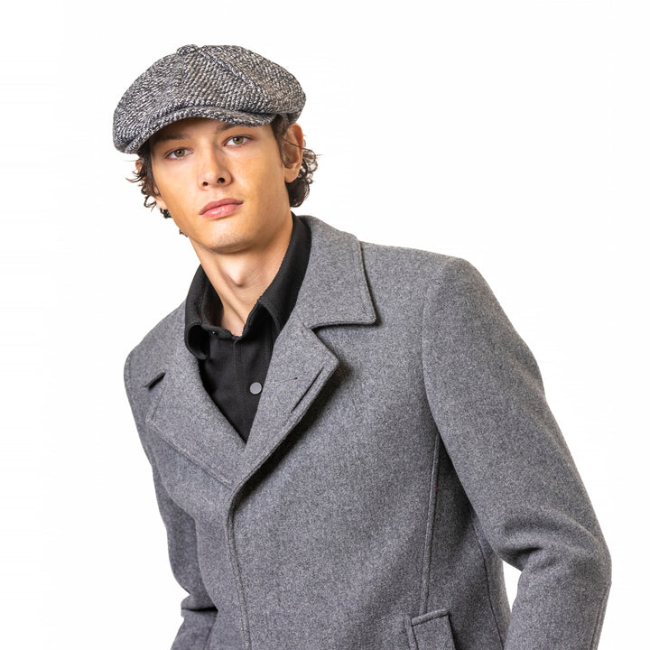 Newsboy Cap Chunky Herringbone