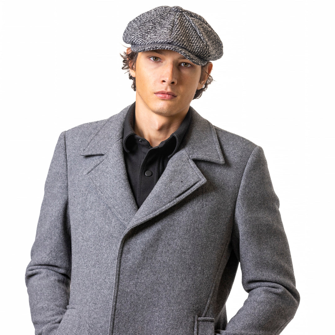 Newsboy Cap Chunky Herringbone