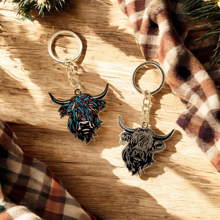 Heilan Coo Enamel Keyring