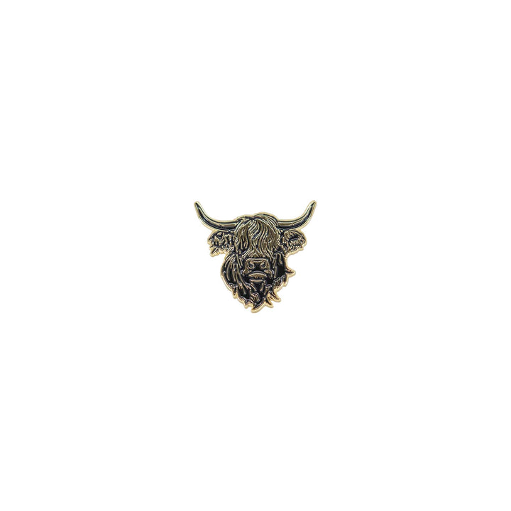 The Heilan Coo Enamel Pin Badge