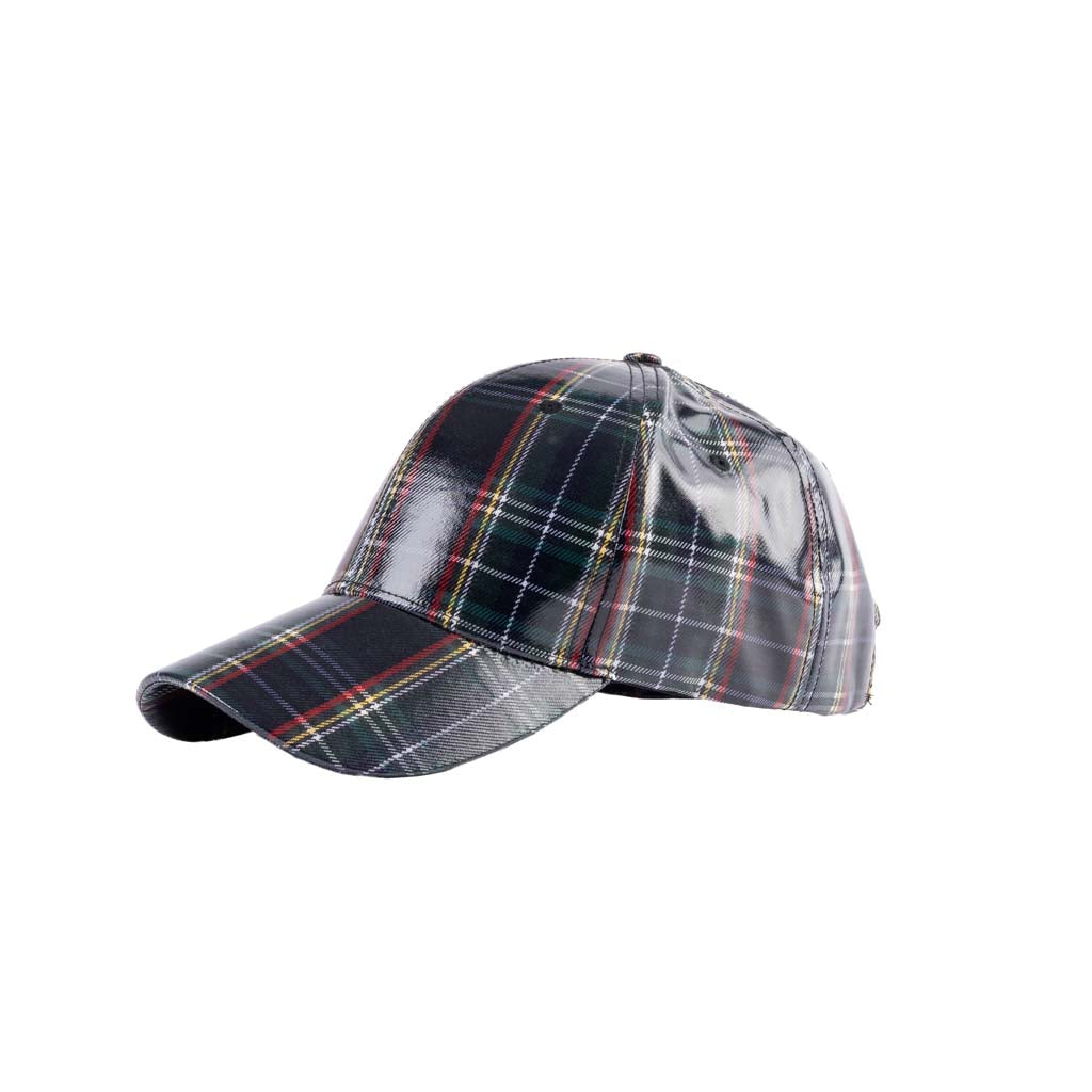 Padded Green Tartan Cap