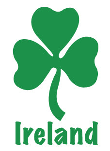 Ireland Shamrock Inside Window Cling