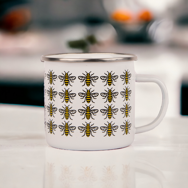 Big City Manchester Bee Enamel Mug