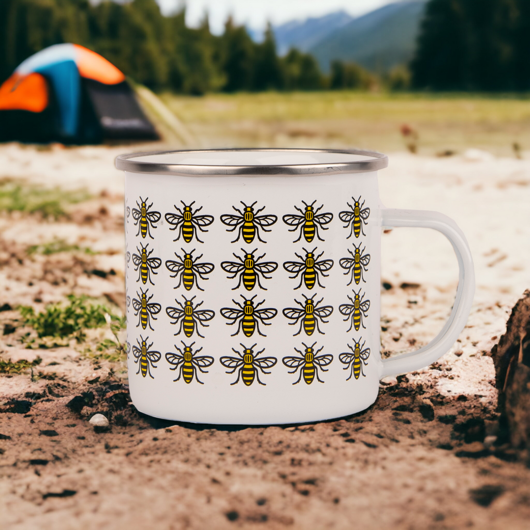 Big City Manchester Bee Enamel Mug