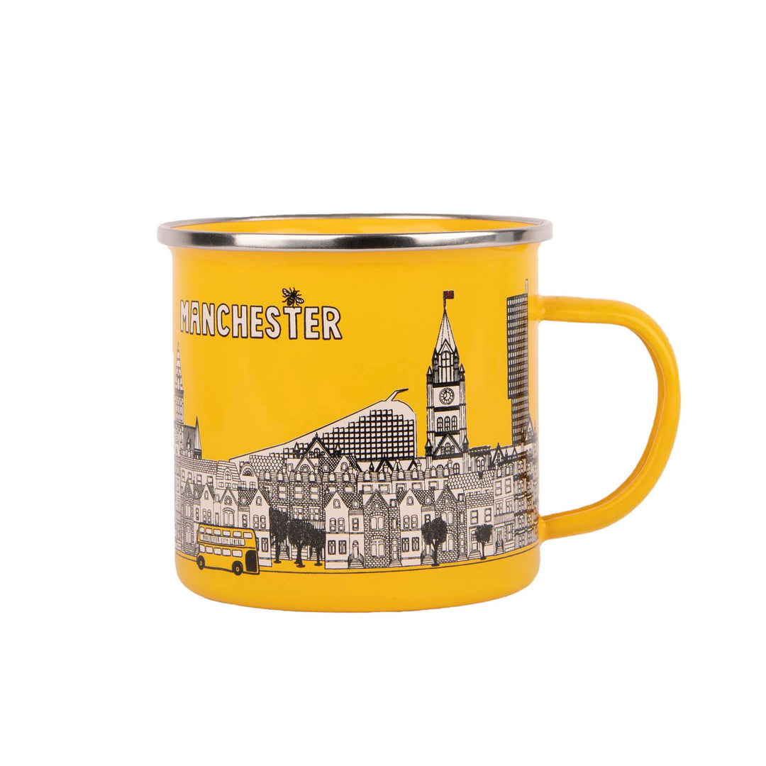 Manchester Cityscape Enamel Mug