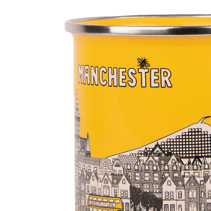 Manchester Cityscape Enamel Mug