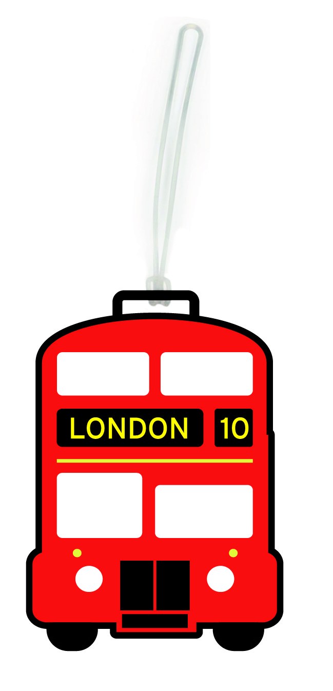 London Bus Luggage PU Tag