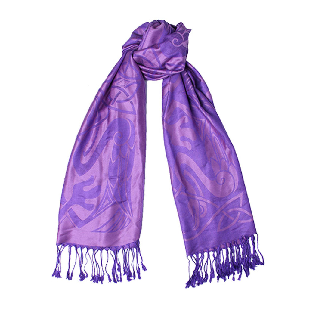 Heather Celtic Bird Scarf