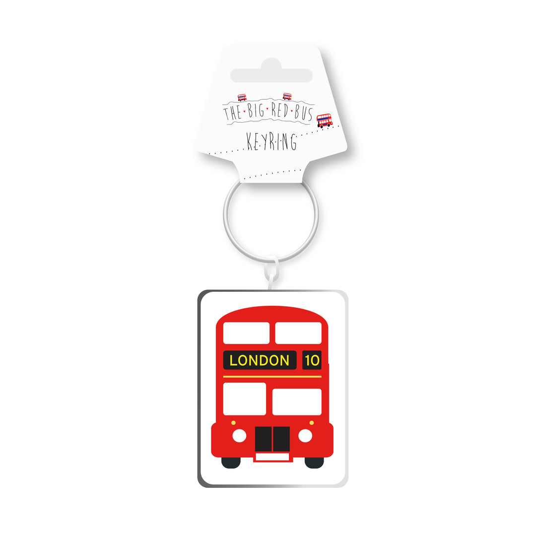 Big Bus Double Sided Keyring - Big Red Bus