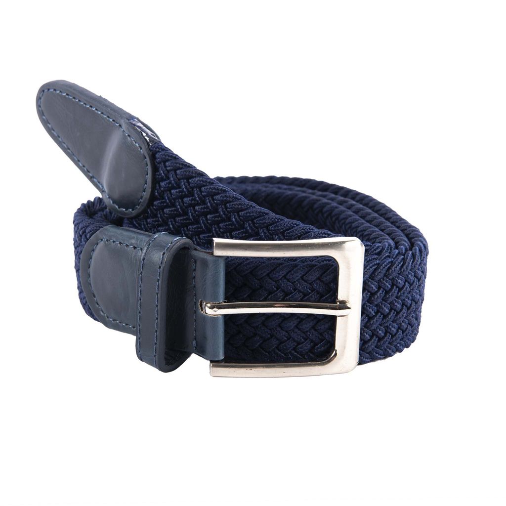 Heritage Braid Belt - Navy