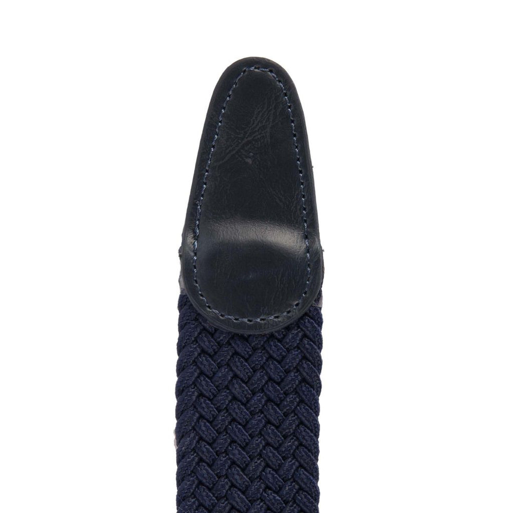 Heritage Braid Belt - Navy Black Cream Mix