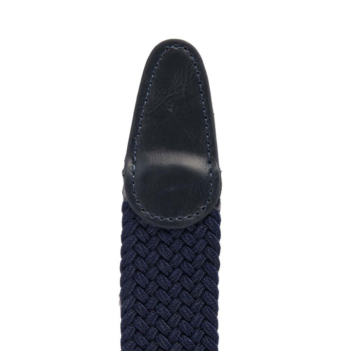 Heritage Braid Belt - Navy Black Cream Mix