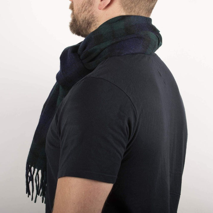 Pure Wool Check Scarf - Gamekeepers Check - 100% Wool