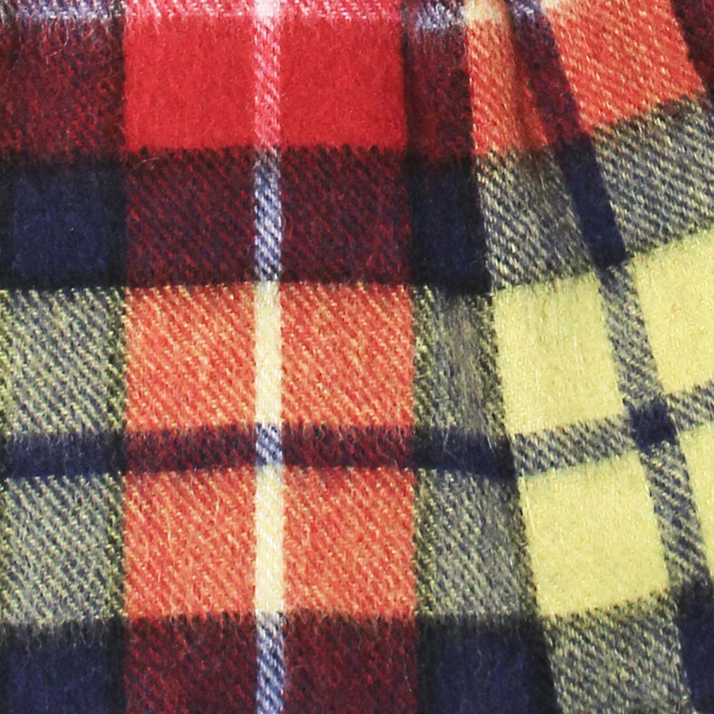 Pure Wool Tartan Check Scarf