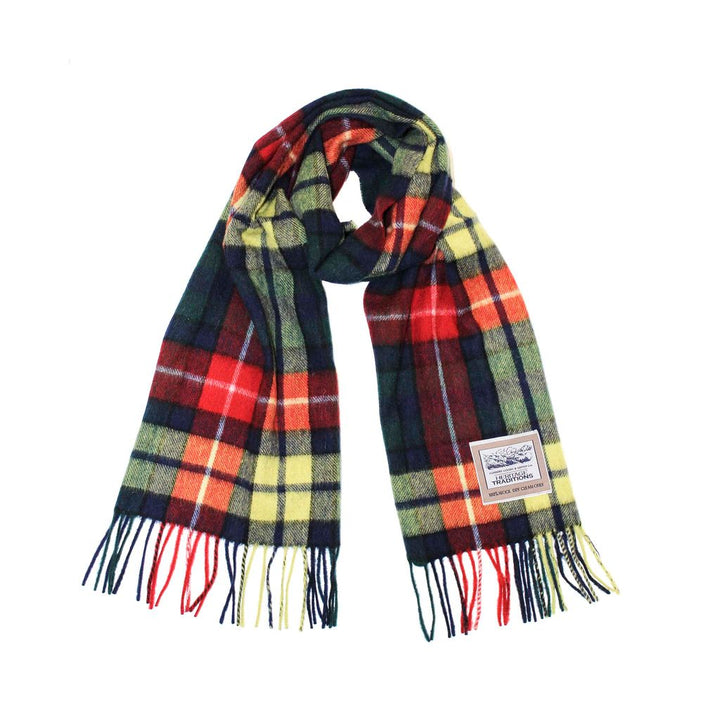 Pure Wool Check Scarf - Modern Buchanan - 100% Wool