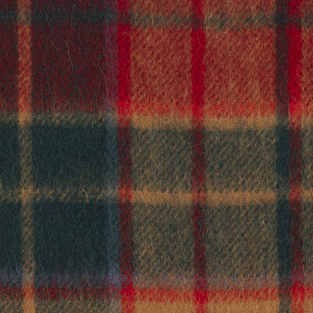 Pure Wool Tartan Check Scarf