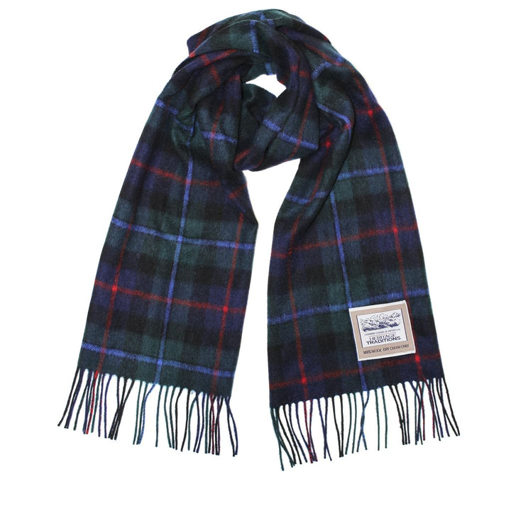 Pure Wool Check Scarf - Campbell Of Cawdor - 100% Wool