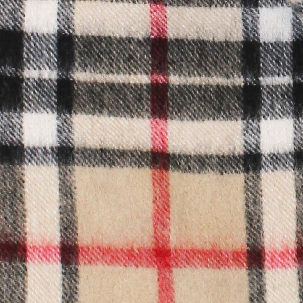 Pure Wool Tartan Check Scarf