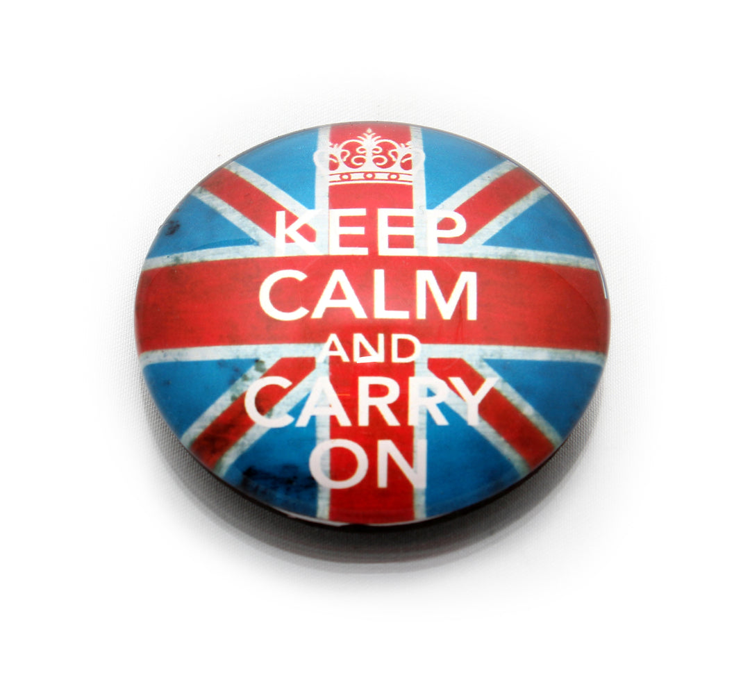 Keep Calm and Carry On Crystal Magnet