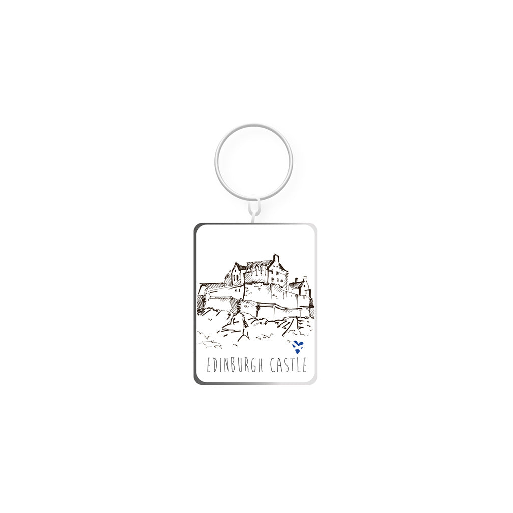 Edinburgh Castle Double Sided Keyring