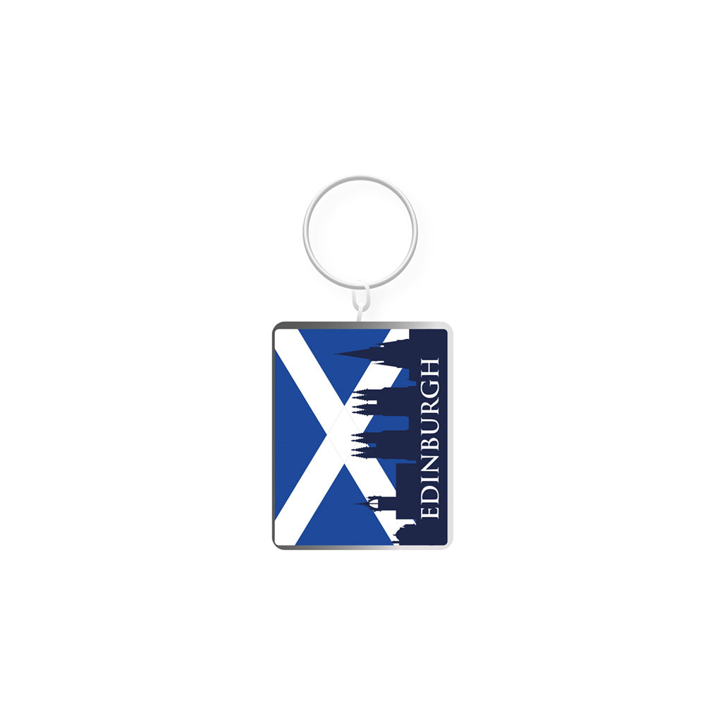 Edinburgh Silhouette Skyline Keyring