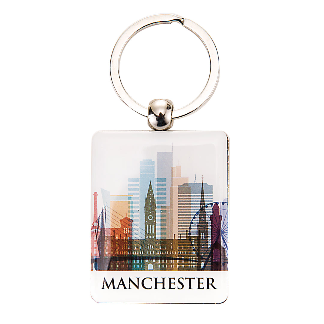 Manchester Skyline Double Sided Keyring