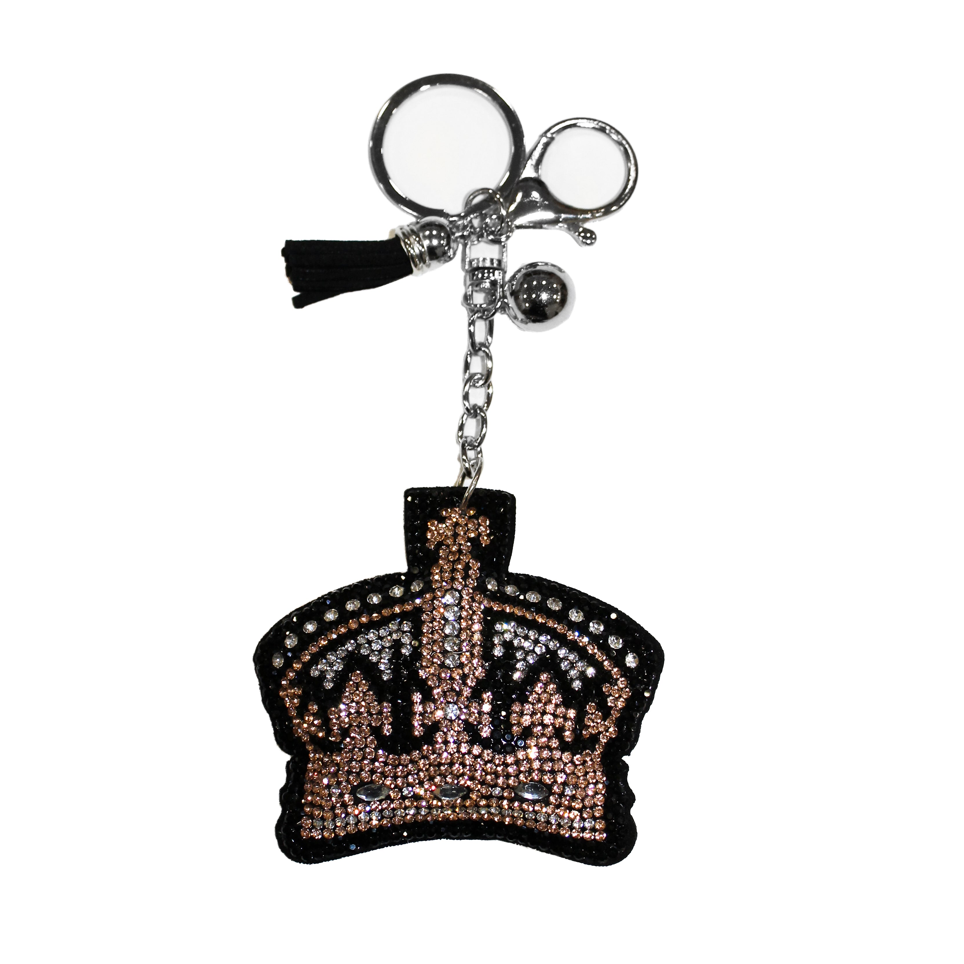 Gold hot sale crown keychain