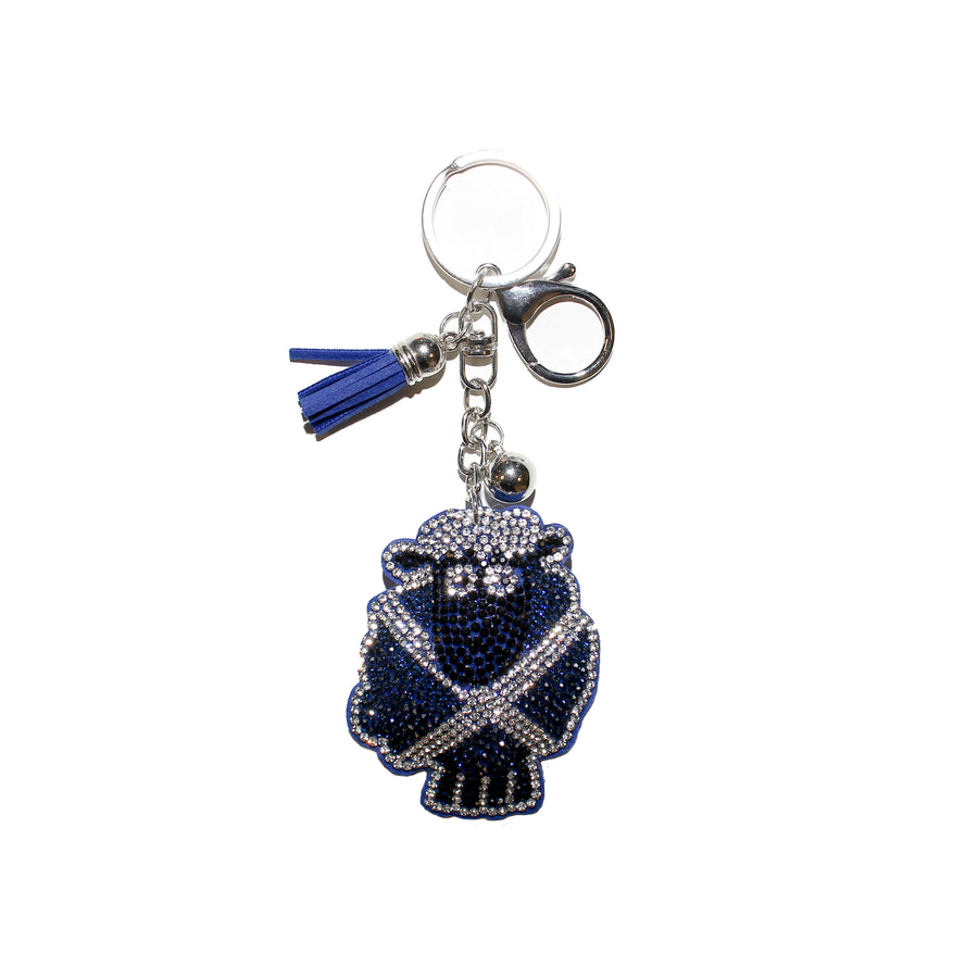 Saltire Sheep Diamante Keyring