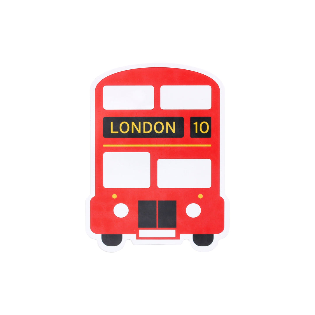 London Big Red Bus Sticker