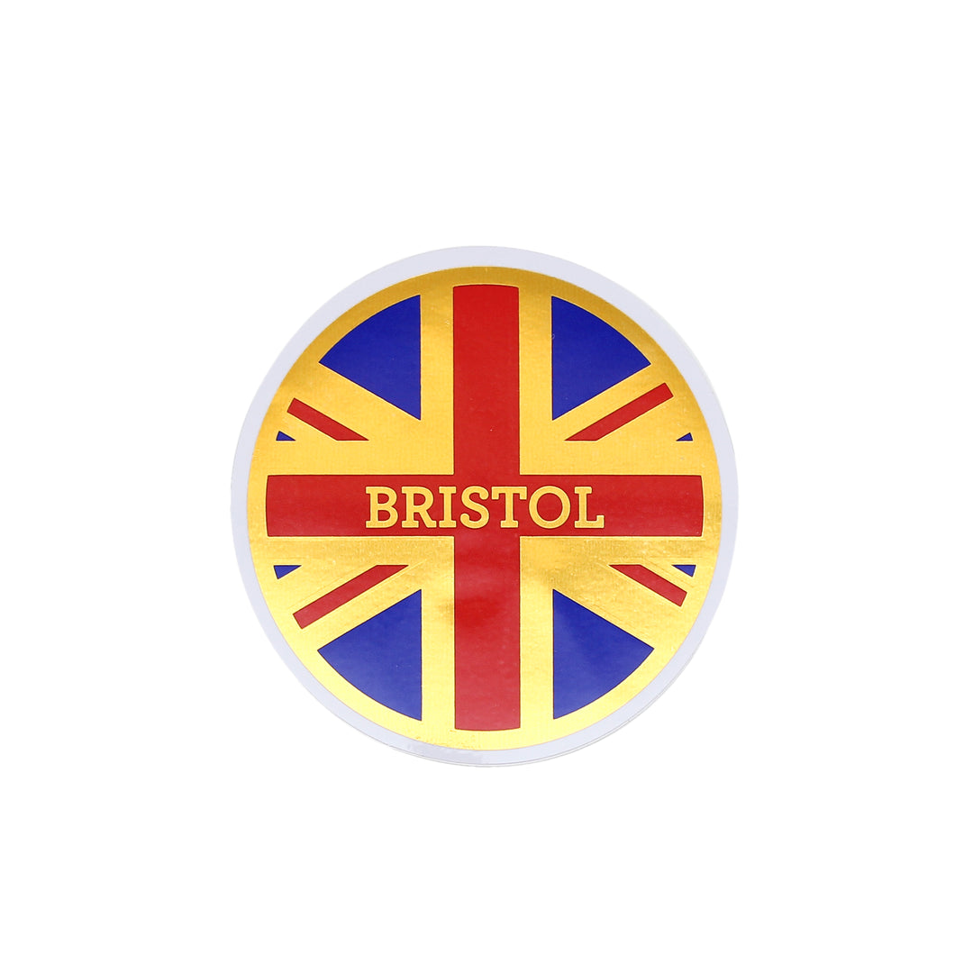 Bristol Union Jack Gold Foil Sticker