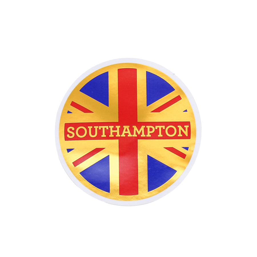 Southampton Union Jack Gold Foil Sticker