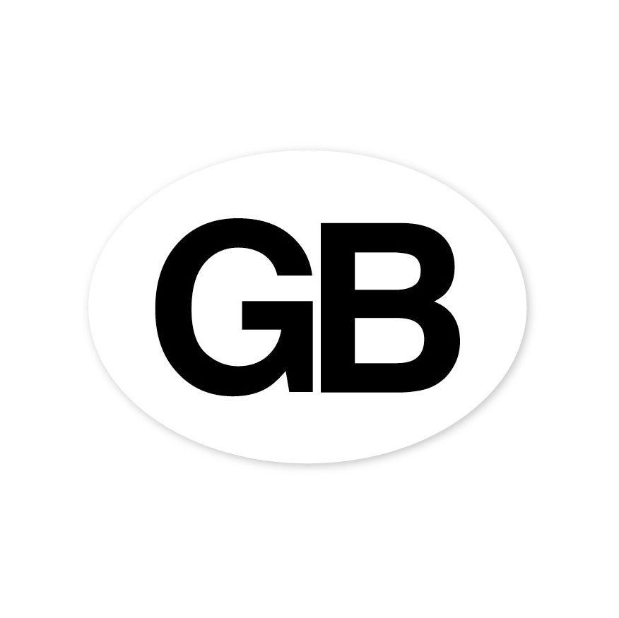 GB Great Britain Oval Sticker