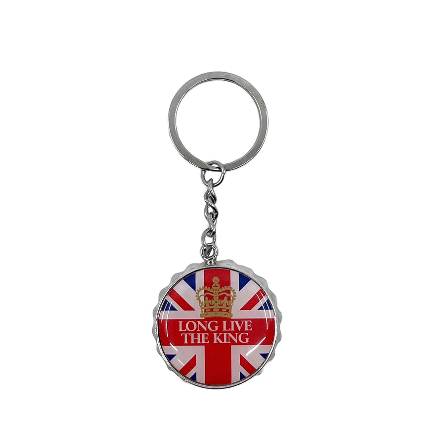 God Save The King Bottle Cap Keyring