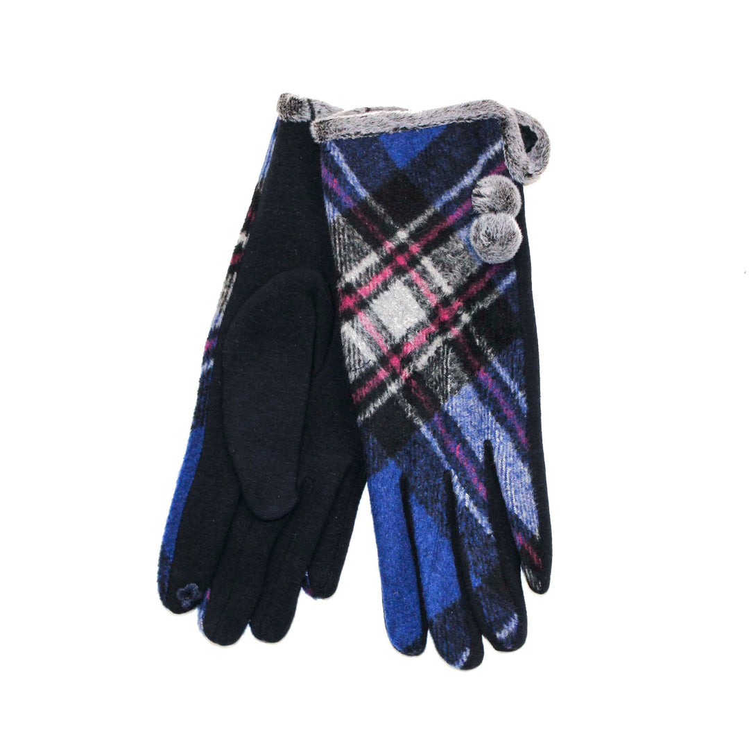 Royal Blue Tartan Glove