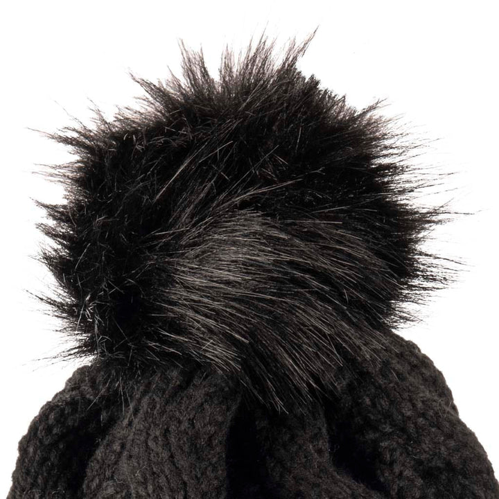 Stay Cozy & Chic with Aran Cable Pom Pom Hat | Traditional Cable Knit