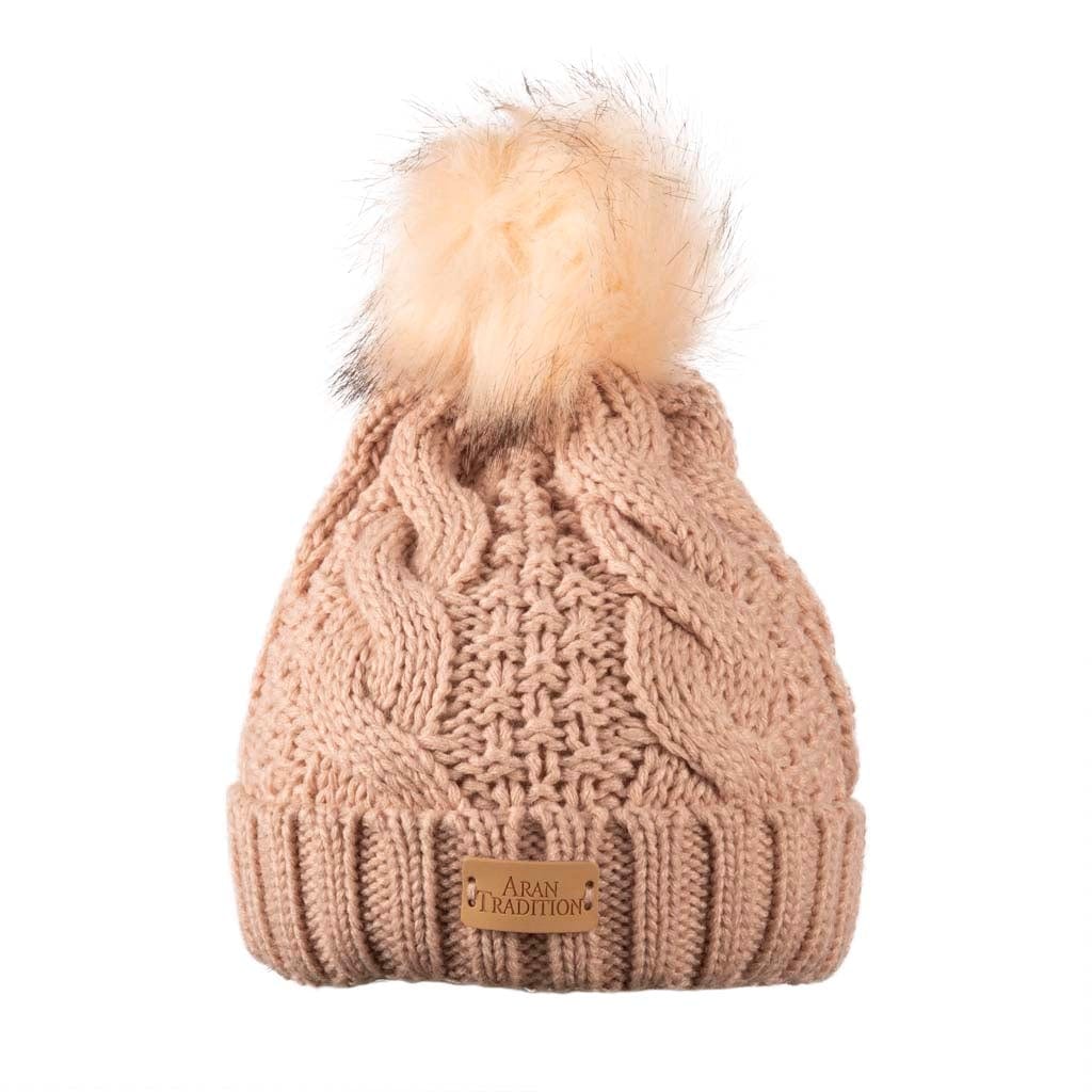 Cable Pom Pom Hat