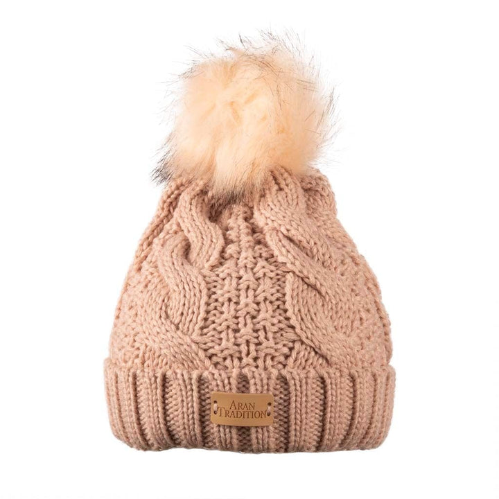 Cable Pom Pom Hat