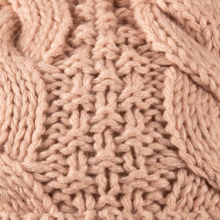 Stay Cozy & Chic with Aran Cable Pom Pom Hat | Traditional Cable Knit