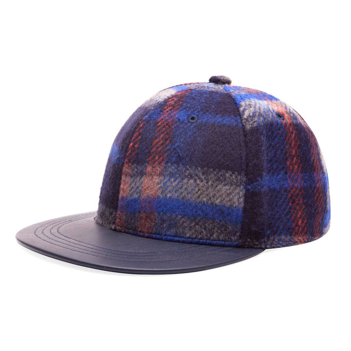 Brushed Check Baseball Cap