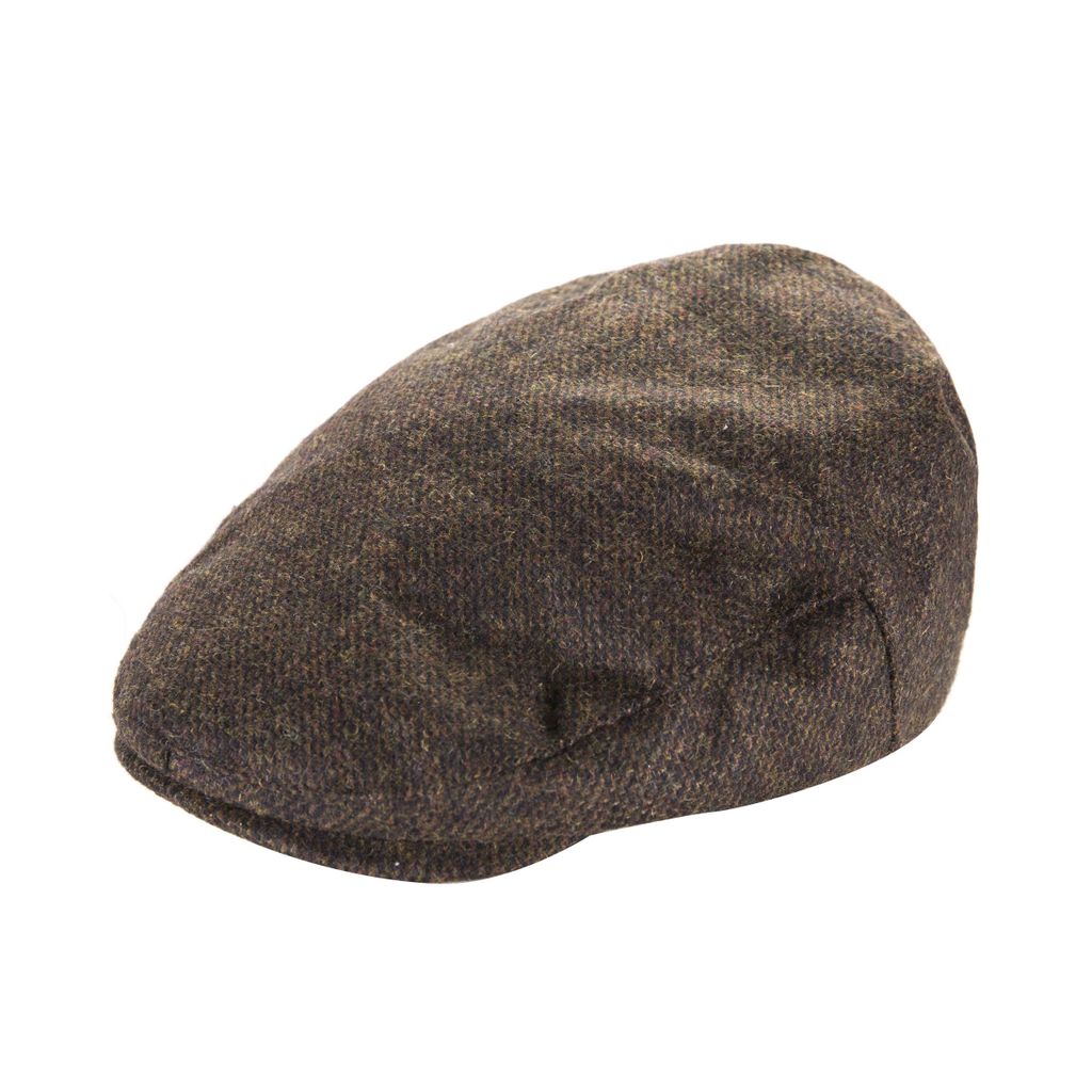 Classic Tweed Flat Cap - Brown