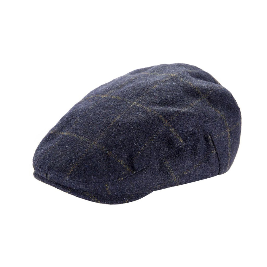 Classic Tweed Flat Cap - Blue