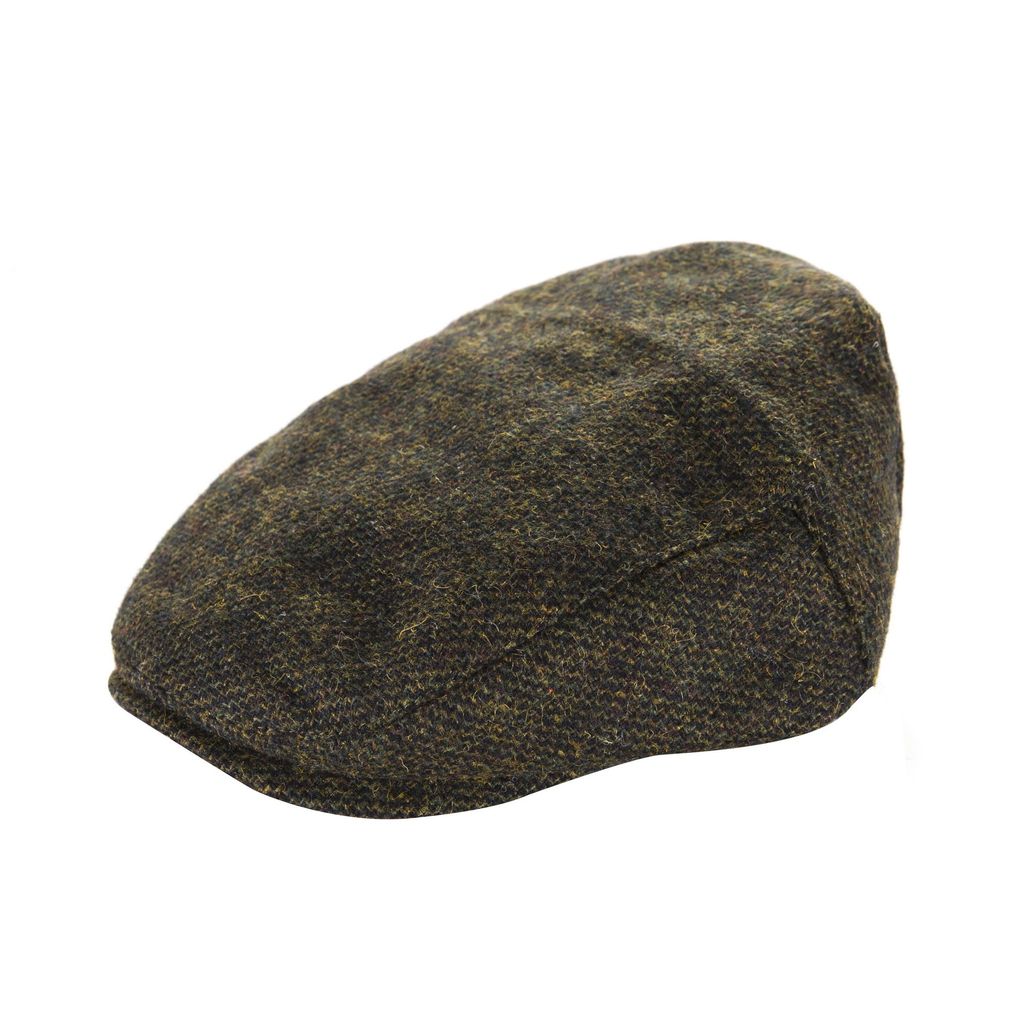 Classic Tweed Flat Cap - Dark Green