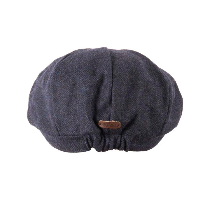 Herringbone Tweed Newsboy Cap