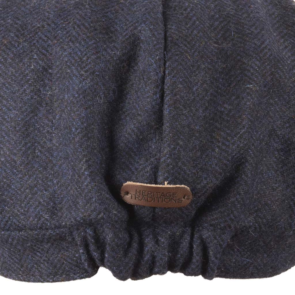 Herringbone Tweed Newsboy Cap