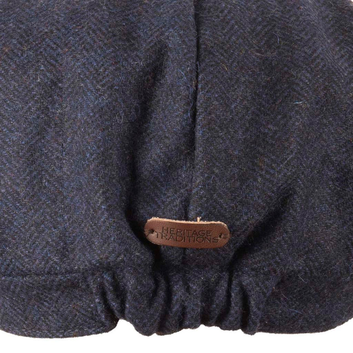 Herringbone Tweed Newsboy Cap