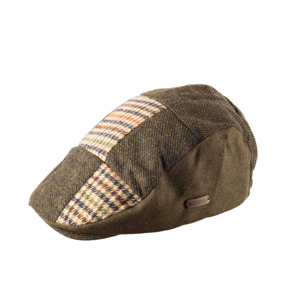 Tweed Patchwork Flat Cap