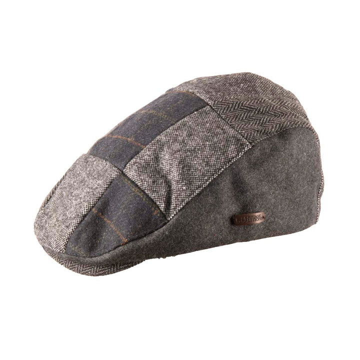 Tweed Patchwork Flat Cap