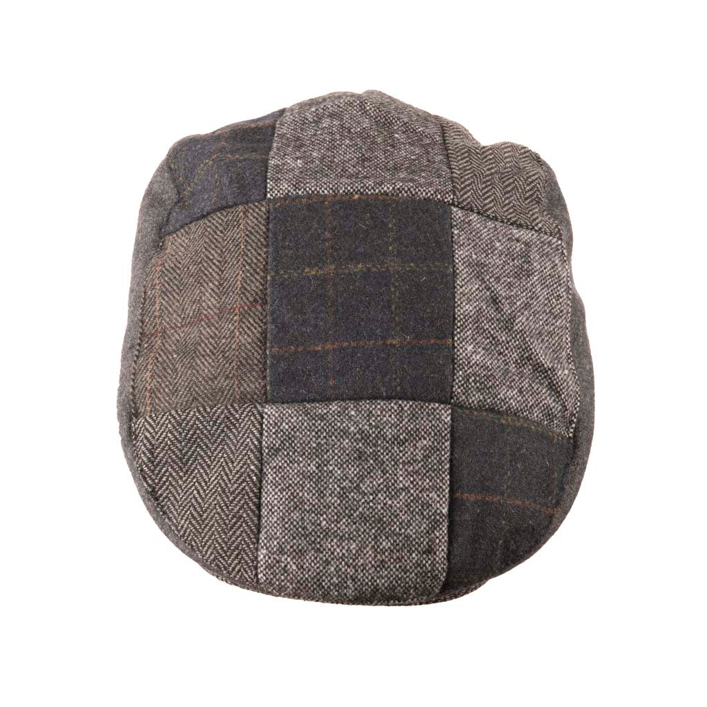 Tweed Patchwork Flat Cap