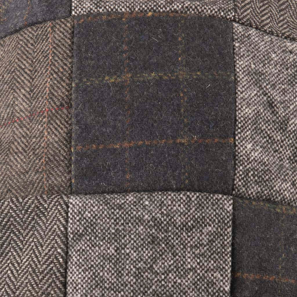 Tweed Patchwork Flat Cap