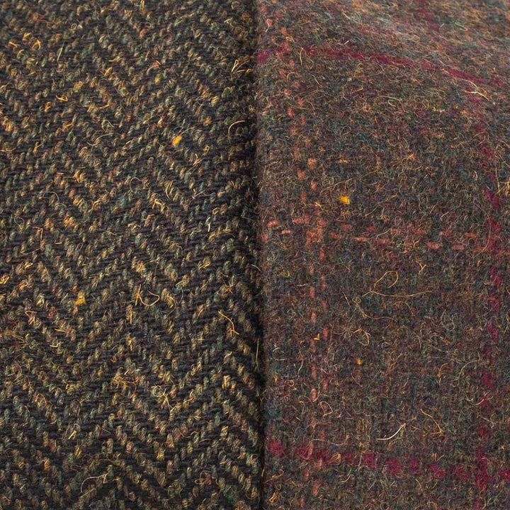 Tweed Patchwork Newsboy Cap